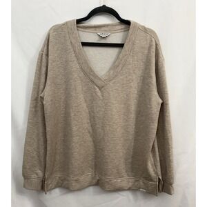 Orvis V-Neck SOFT Modal Sweatshirt Womens Size Large Beige‎